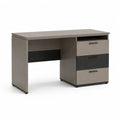 Scrivania ufficio con cassettiera 3 cassetti 120 x 60 x 75 cm in truciolare nobilitato rettangolare tortora e antracite